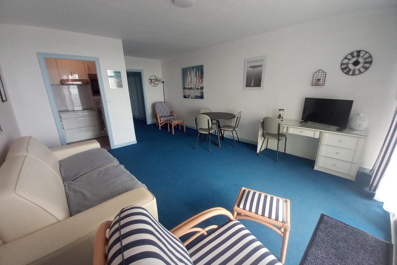 Grand Studio Vue Mer Dans Residence Des 3 Iles Pres De La Thalasso Quiberon Exterior foto